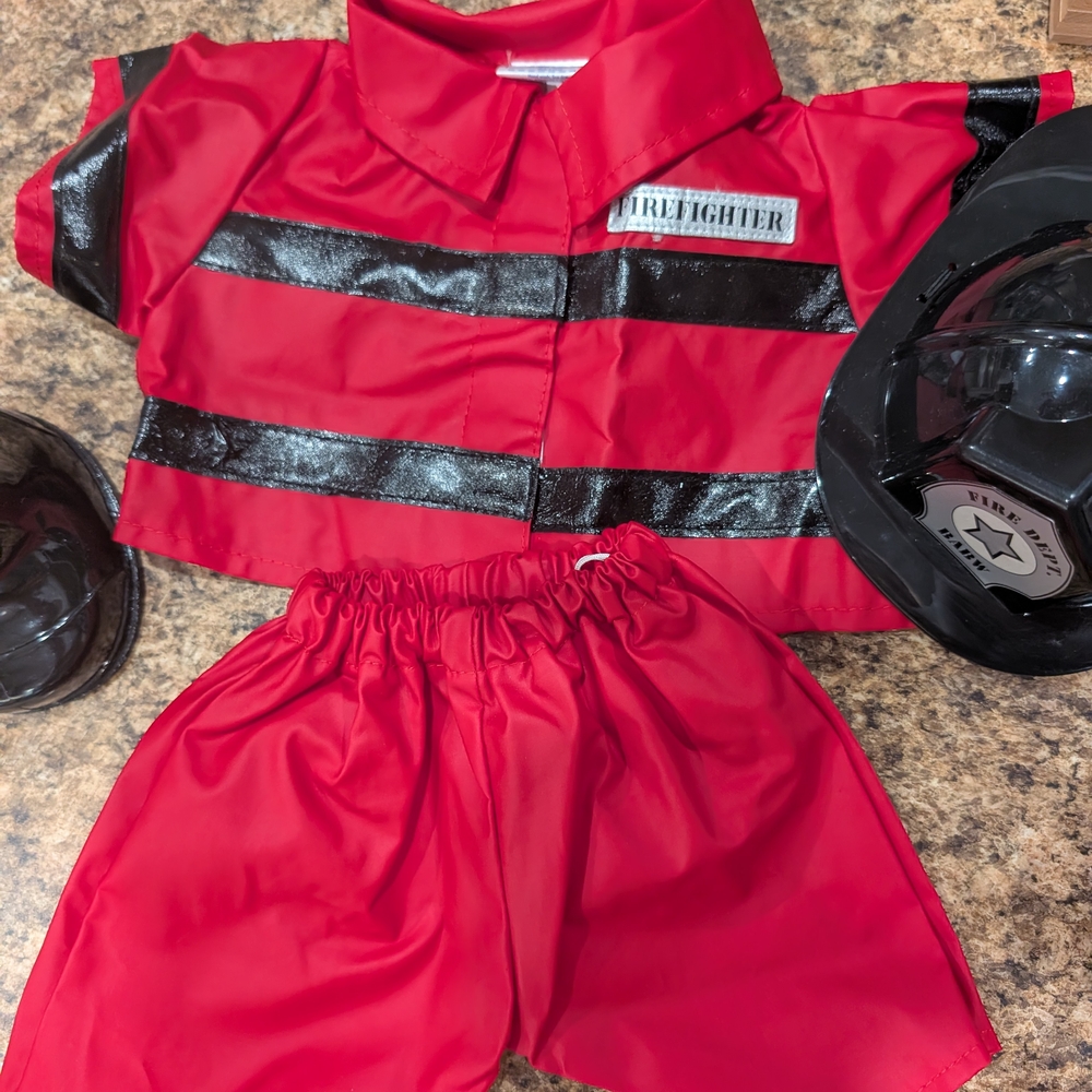 Kids Firefighter Costume Set - Red